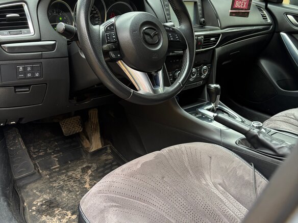 2012 Mazda 6 III (GJ), серебристый, 1250000 рублей - вид 6