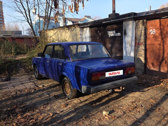 2001 Lada (ВАЗ) 2107, голубой, 80000 рублей - вид 3