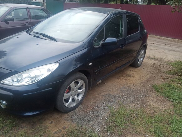 2007 Peugeot 307 I Рестайлинг, синий, 175000 рублей - вид 2