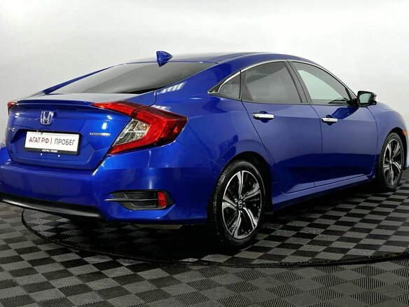 2015 Honda Civic X, синий, 1610000 рублей - вид 5