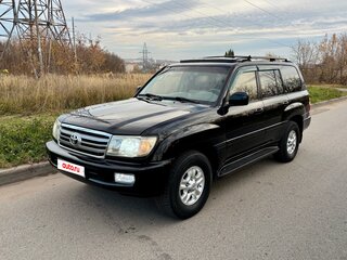 2003 Toyota Land Cruiser Cygnus 100 Series Рестайлинг 1, чёрный, 1250000 рублей, вид 1