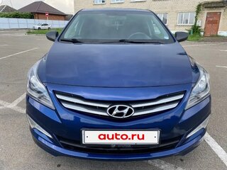 2014 Hyundai Solaris I Рестайлинг, синий, 1300000 рублей, вид 2