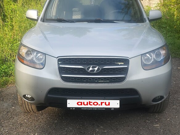 2008 Hyundai Santa Fe II, серебристый, 950000 рублей