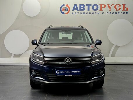 2014 Volkswagen Tiguan I Рестайлинг, синий, 1424000 рублей, вид 3
