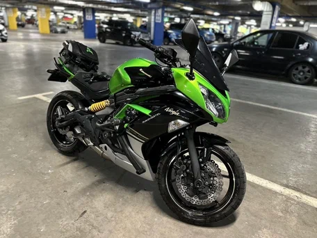 2015 Kawasaki ER-4F (Ninja 400R), зелёный, 450000 рублей, вид 2