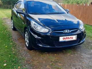2013 Hyundai Solaris I, чёрный, 850000 рублей, вид 1