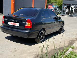 2005 Hyundai Accent ТагАЗ II, чёрный, 400000 рублей, вид 5