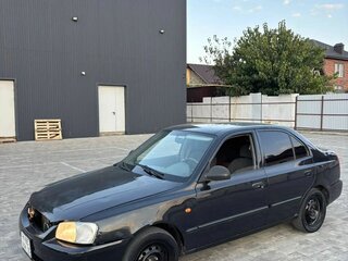 2006 Hyundai Accent ТагАЗ II, чёрный, 400000 рублей, вид 1