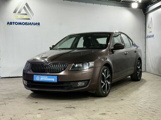 2014 Skoda Octavia III (A7), коричневый, 1399000 рублей, вид 1