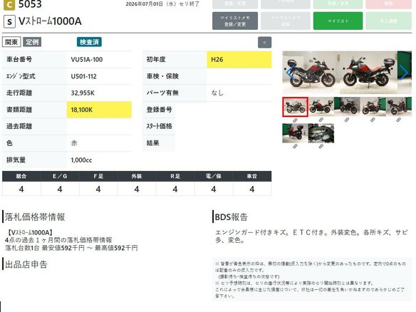 2014 Suzuki V-Strom 1000, красный, 777000 рублей - вид 11