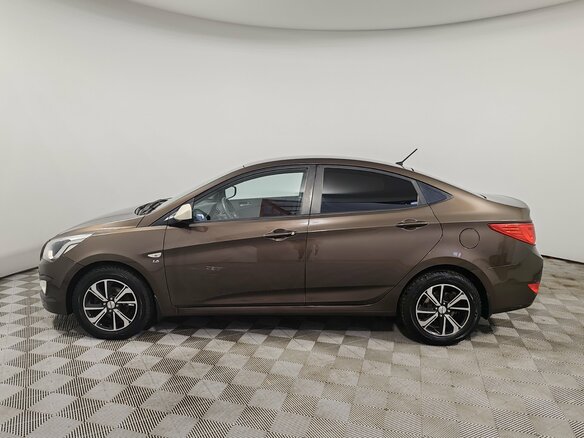2014 Hyundai Solaris I Рестайлинг, коричневый, 849000 рублей - вид 7