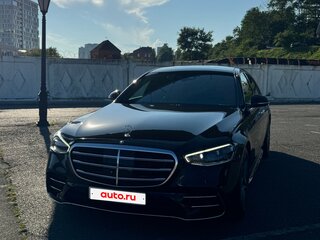 2022 Mercedes-Benz S-Класс 400 d 4MATIC VII (W223), чёрный, 7700000 рублей, вид 3