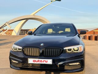2018 BMW 5 серии 520i VII (G30/G31/G38), синий, 2400000 рублей, вид 3