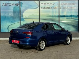 2021 Volkswagen Polo VI, синий, 1370000 рублей, вид 5