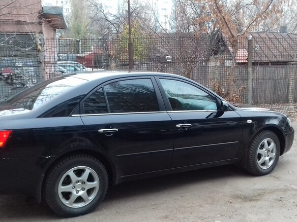 2007 Hyundai Sonata V (NF), чёрный, 670000 рублей - вид 3