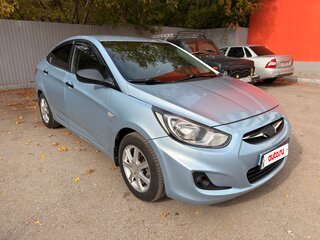 2011 Hyundai Solaris I, голубой, 590000 рублей, вид 3