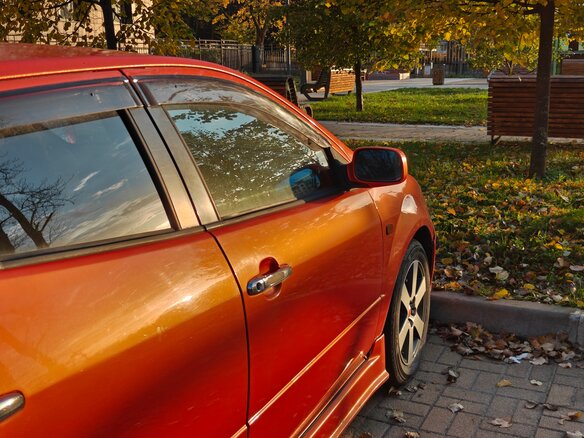 2003 Toyota WiLL II (VS), оранжевый, 550000 рублей - вид 3