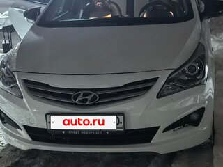 2016 Hyundai Solaris I Рестайлинг, белый, 600000 рублей, вид 5