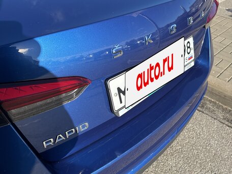 2021 Skoda Rapid II, синий, 1900000 рублей, вид 4