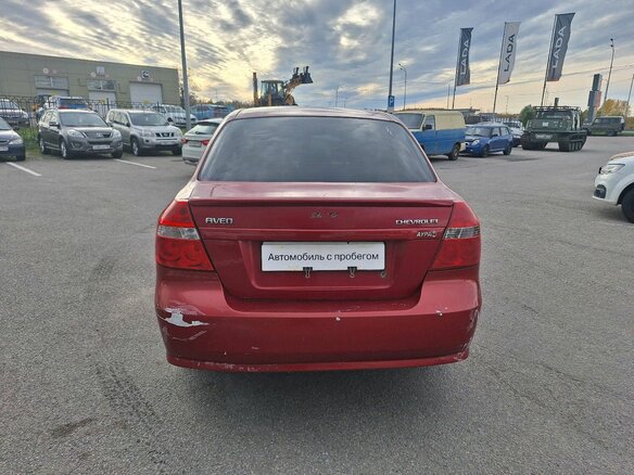 2007 Chevrolet Aveo I Рестайлинг, красный, 219000 рублей - вид 4