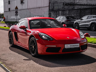 2018 Porsche Cayman III 718 (982), красный, 6290000 рублей, вид 5