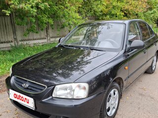 2008 Hyundai Accent ТагАЗ II, чёрный, 599000 рублей, вид 2