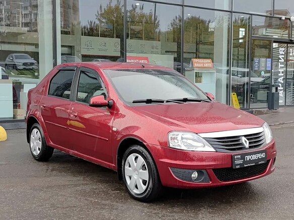 2011 Renault Logan I Рестайлинг, красный, 349000 рублей - вид 2