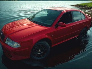 2008 Skoda Octavia I (A4) Рестайлинг, красный, 800000 рублей, вид 1