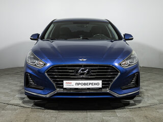 2017 Hyundai Sonata VII (LF) Рестайлинг, голубой, 1850000 рублей, вид 2