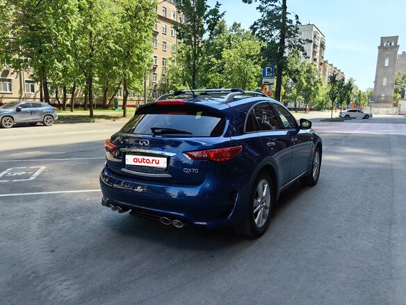 2016 Infiniti QX70, синий, 3380000 рублей - вид 6