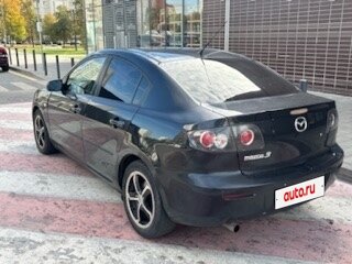 2007 Mazda 3 I (BK) Рестайлинг, чёрный - вид 4