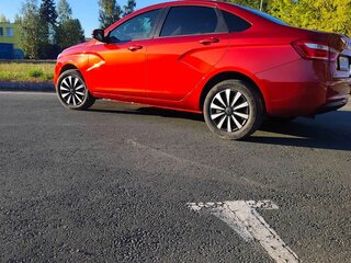2015 Lada (ВАЗ) Vesta I, красный, 690000 рублей, вид 3