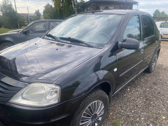 2010 Renault Logan I Рестайлинг, чёрный, 270000 рублей - вид 4