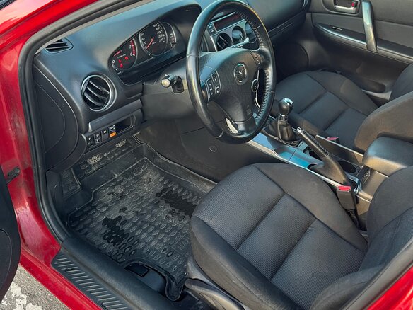 2007 Mazda 6 I (GG) Рестайлинг, красный, 525000 рублей - вид 8