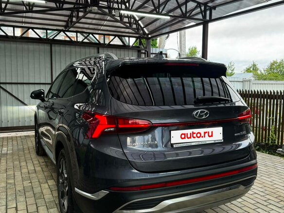 2021 Hyundai Santa Fe IV Рестайлинг, синий, 3905000 рублей - вид 3