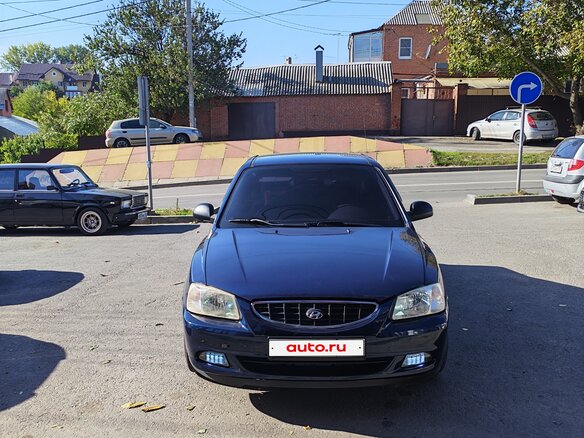 2008 Hyundai Accent ТагАЗ II, синий, 520000 рублей - вид 38