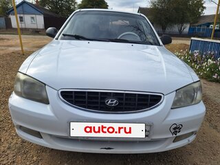 2003 Hyundai Accent ТагАЗ II, белый, 330000 рублей, вид 1