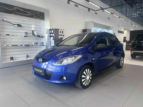 2007 Mazda 2 II (DE), синий, 485000 рублей