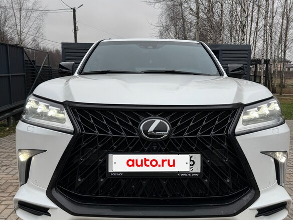 2019 Lexus LX 570 III Рестайлинг 2, белый, 7999999 рублей - вид 2