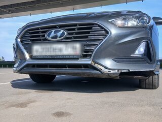 2017 Hyundai Sonata VII (LF) Рестайлинг, серый, 1250000 рублей, вид 2