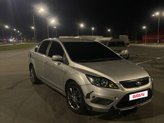 2009 Ford Focus II Рестайлинг, серебристый, 370000 рублей, вид 3