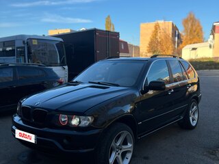 2001 BMW X5 4.4i I (E53), чёрный, 590000 рублей, вид 1