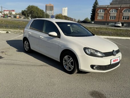 2012 Volkswagen Golf VI, белый, 860000 рублей, вид 2