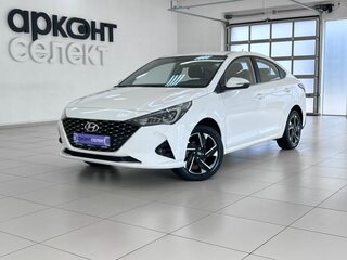 2021 Hyundai Solaris II Рестайлинг, белый, 1645000 рублей, вид 1
