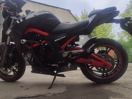 2013 CFMoto 650NK, чёрный, 290000 рублей, вид 4