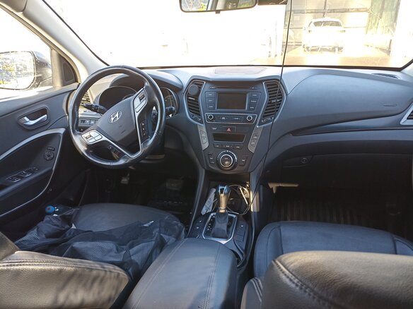 2017 Hyundai Santa Fe III Рестайлинг, серый, 2180000 рублей - вид 11