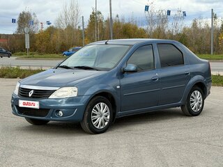 2011 Renault Logan I Рестайлинг, синий, 395000 рублей, вид 1
