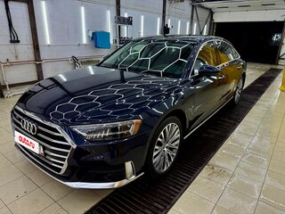 2019 Audi A8 Long 55 TFSI IV (D5), синий, 3980000 рублей, вид 1