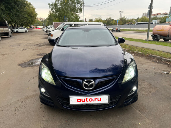 2010 Mazda 6 II (GH) Рестайлинг, синий, 840000 рублей - вид 7