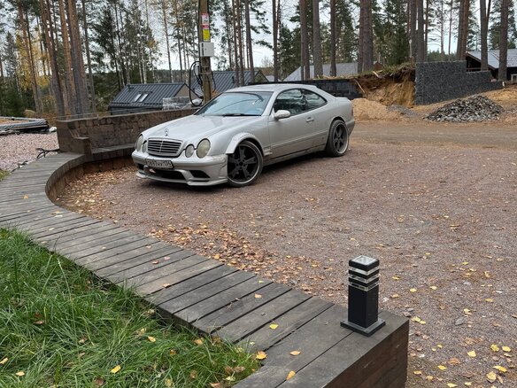 1998 Mercedes-Benz CLK-Класс 230 I (W208), серый, 350000 рублей - вид 2